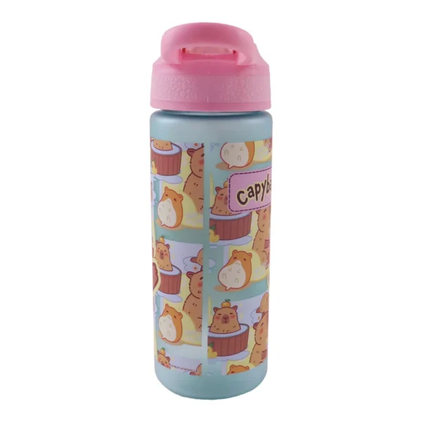 Capybara Chill matt vattenflaska med sugrör, 600 ml - Bild 3
