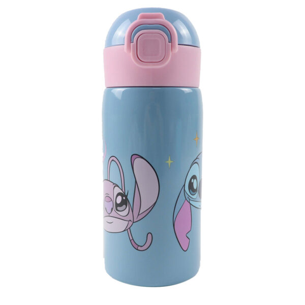 Disney Lilo och Stitch aluminiumflaska med sugrör, 500 ml
