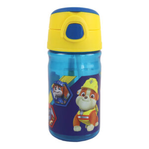 Paw Patrol Rubble sugrörsflaska med krok 350 ml