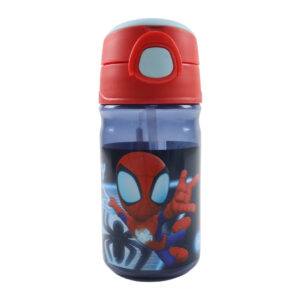 Spindelmannen Spidey sugrörsflaska med krok 350 ml