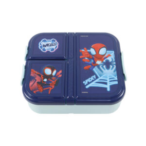 Spindelmannen Spidey matlåda med fack, smörgåslåda 18x15x6 cm
