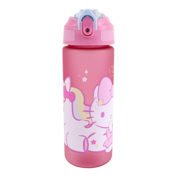 Hello Kitty Enhörning vattenflaska med sugrör 600 ml