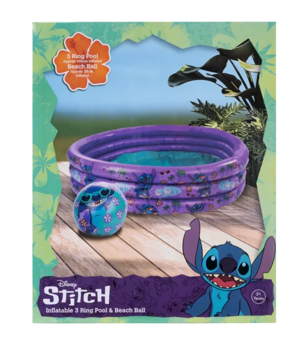 Hawaiian Disney Lilo och Stitch, 3-ring barnpool och strandboll / badboll set - Bild 2