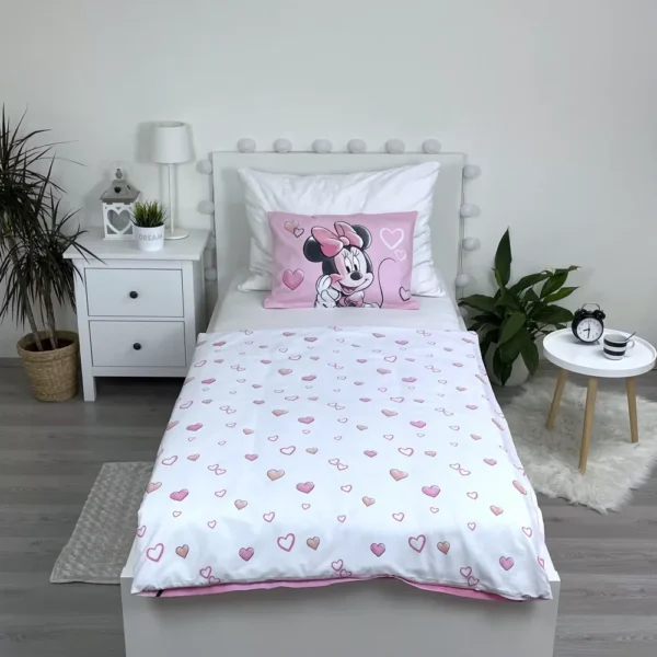 Disney Mimmi Pigg Bäddset 100x135 cm – Mjuk Bomull för Barn - Bild 3