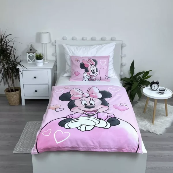 Disney Mimmi Pigg Bäddset 100x135 cm – Mjuk Bomull för Barn - Bild 2