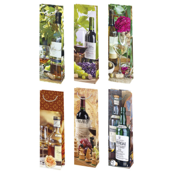 Colour Bottles pappersvinsväska 12x40x9 cm