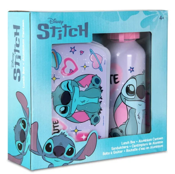 Disney Lilo och Stitch Matlåda & Aluminiumflaska Set – Lunchkit 500 ml - Bild 2