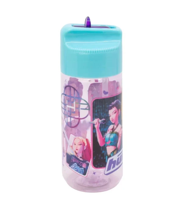 K-Pop Demon Hunters Vattenflaska med Sugrör 430 ml – BPA-fri Sportflaska - Bild 2