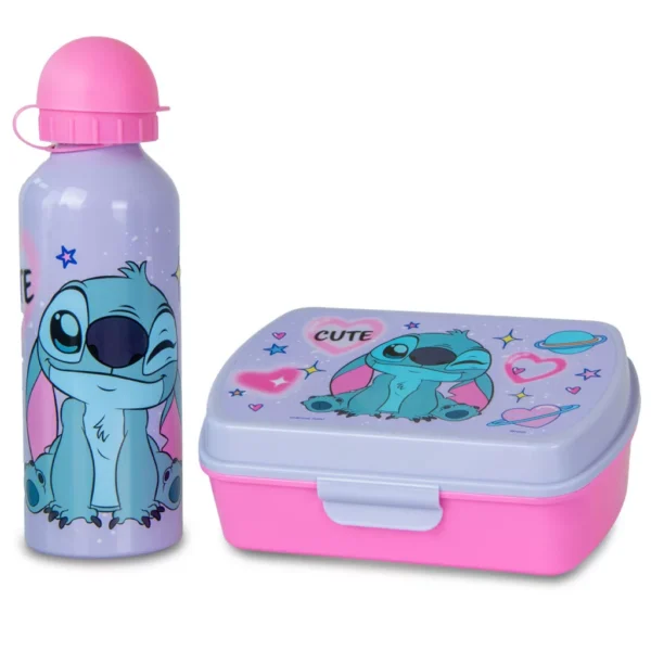 Disney Lilo och Stitch Matlåda & Aluminiumflaska Set – Lunchkit 500 ml - Bild 3