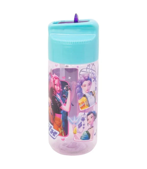 K-Pop Demon Hunters Vattenflaska med Sugrör 430 ml – BPA-fri Sportflaska - Bild 3