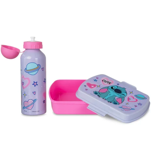 Disney Lilo och Stitch Matlåda & Aluminiumflaska Set – Lunchkit 500 ml - Bild 4