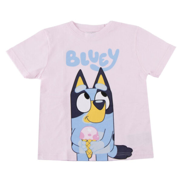 Bluey T-shirt Barn – Rosa Kortärmad i 100% Bomull 98 cm