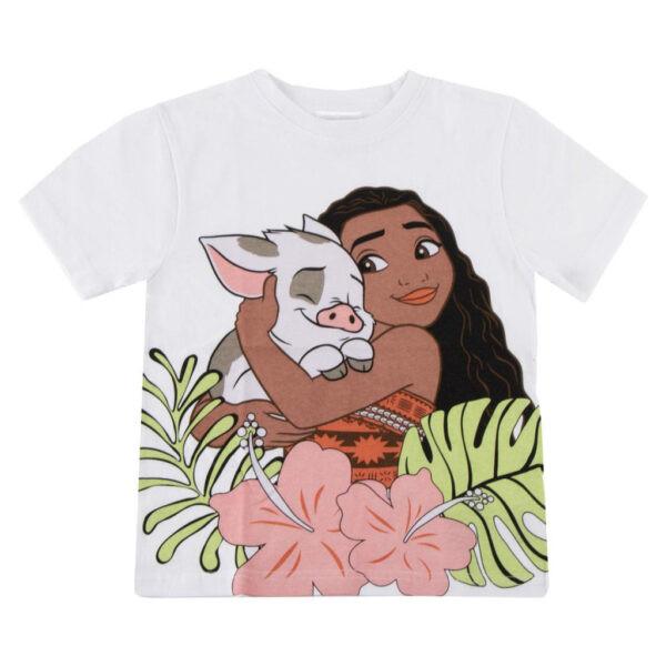 Disney Vaiana T-shirt Barn – Vit Kortärmad T-shirt 110 cm