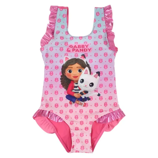 Gabbys Dockskåp baddräkt med sarong barn rosa 110–116 cm (5–6 år) - Bild 5