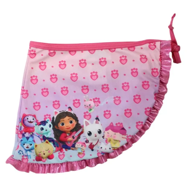 Gabbys Dockskåp baddräkt med sarong barn rosa 110–116 cm (5–6 år) - Bild 6