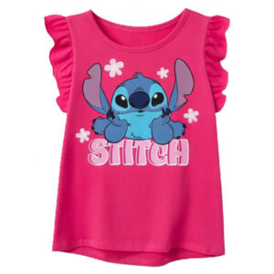 Disney Lilo och Stitch Tiny Smile rosa kortärmad t-shirt barn 5 år / 110 cm