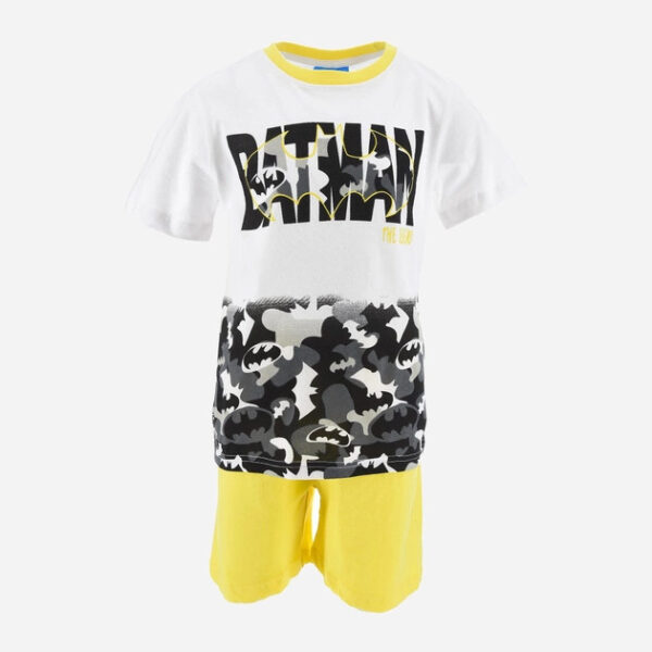Batman Shadow gul kort pyjamas barn 104 cm