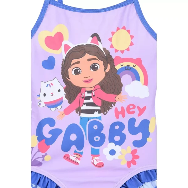 Gabbys Dockskåp baddräkt barn lila 128 cm (8 år) - Bild 3