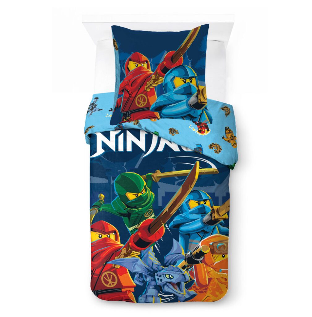 LEGO Ninjago Påslakanset 140 x 200 cm – 100 % Bomull