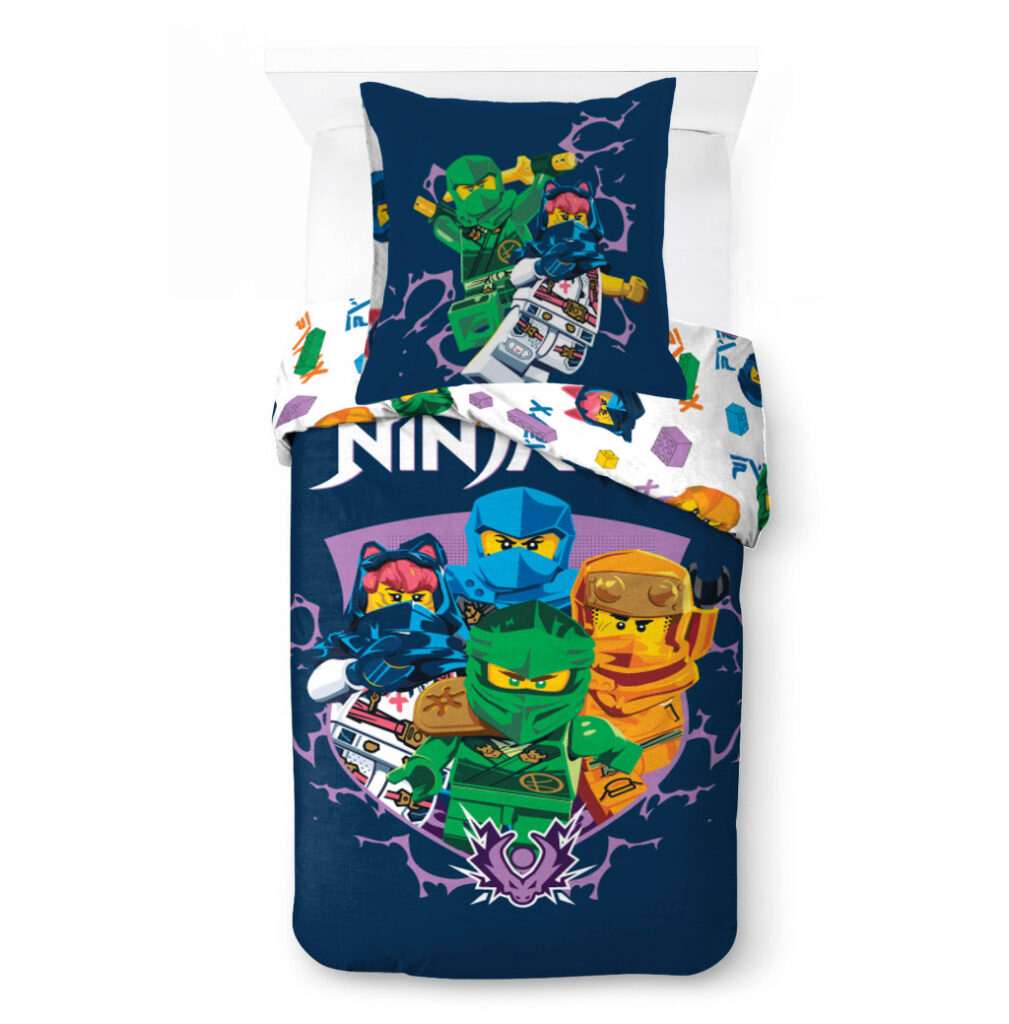 LEGO Ninjago Påslakanset 140 x 200 cm – 100 % Bomull