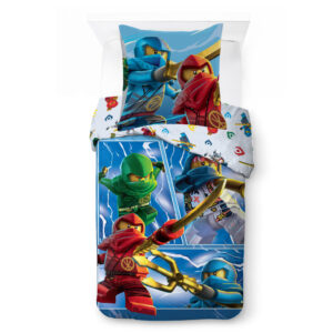 Lego Ninjago Warriors påslakanset 140×200 cm, 70×90 cm