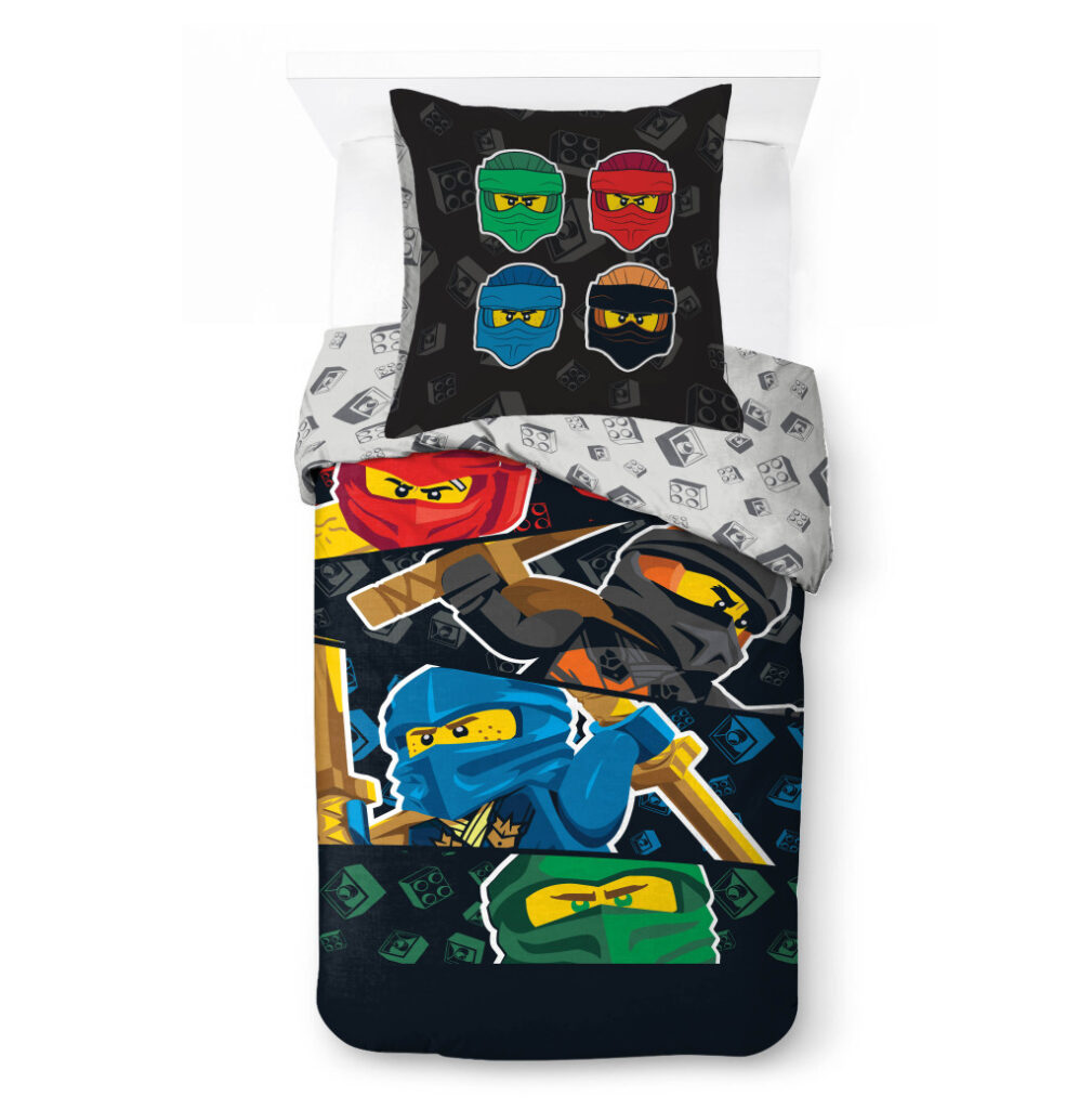 LEGO Ninjago Påslakanset 140 x 200 cm – 100 % Bomull