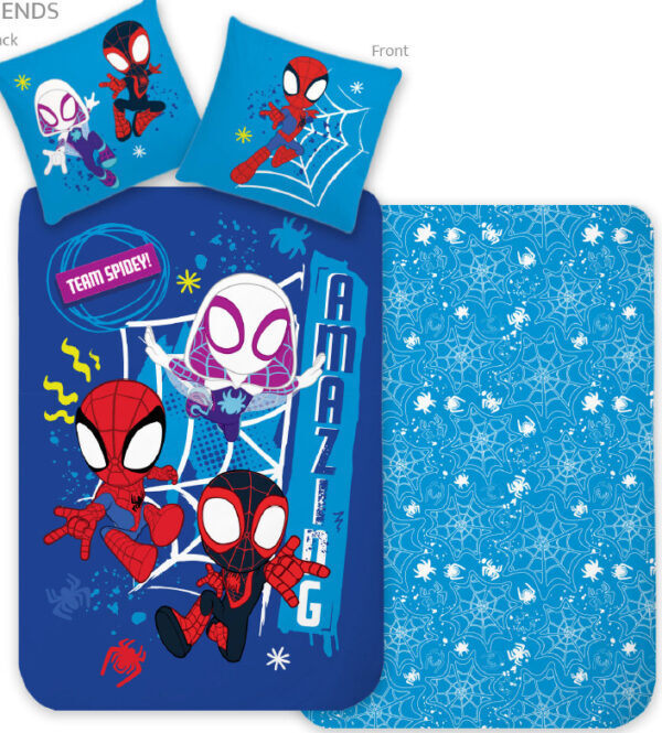 Spindelmannen Team Spidey Påslakanset för Barnsäng 100 x 135 cm
