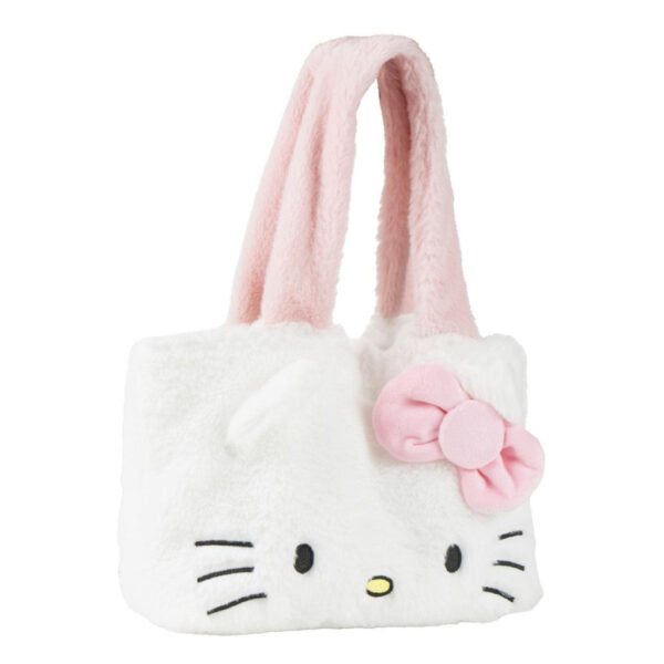 Hello Kitty vit mjuk shoppingväska, 30 cm