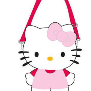 Hello Kitty rosa axelväska, crossbodyväska 30 cm