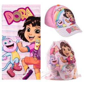 Dora Utforskaren handduk, gympåse och keps set