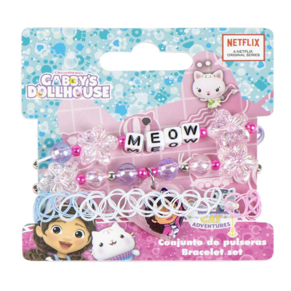 Hello Kitty Sweet Gabbys Dockskåp Meow Armband Set 3 delar