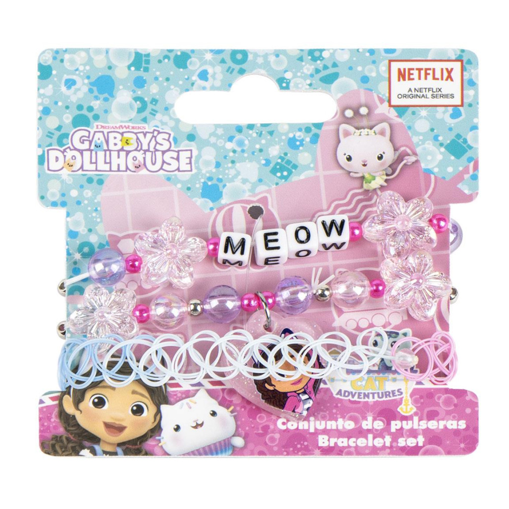 Hello Kitty Sweet Gabbys Dockskåp Meow Armbandsset 3 delar