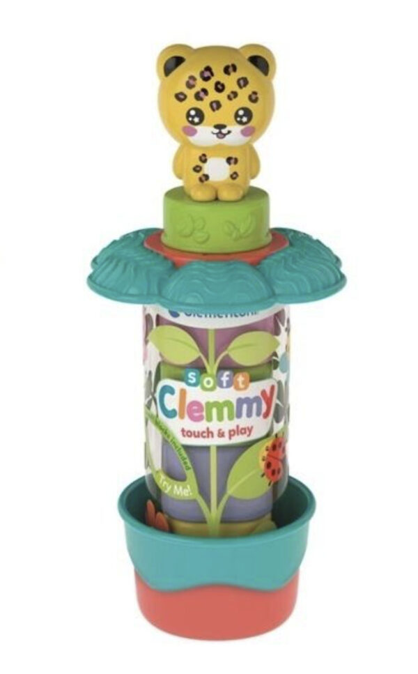 Colour Clemmy Garden Leopard mjukt byggset 7 delar Clementoni