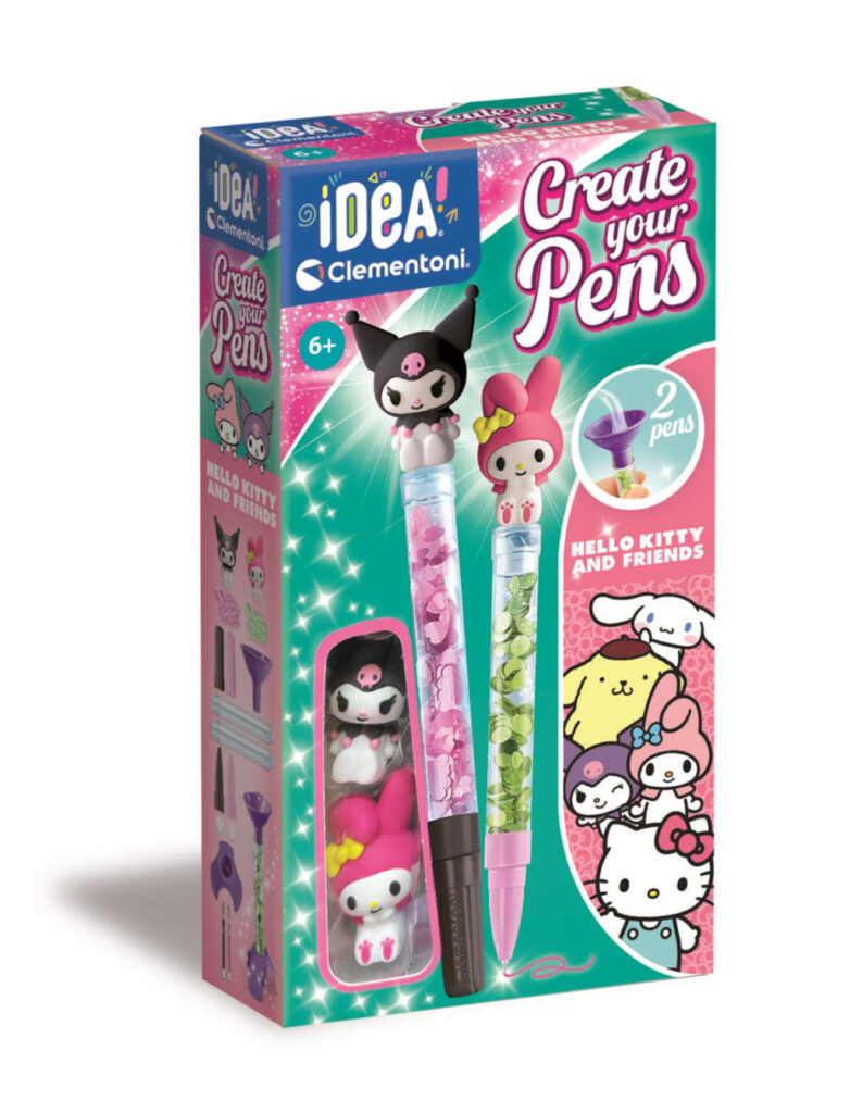Hello Kitty Svart Kuromi pennmakarset Clementoni