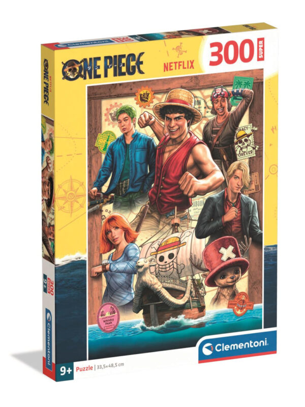 One Piece Treasure Hunt pussel 300 bitar Clementoni 48,5x33,5 cm