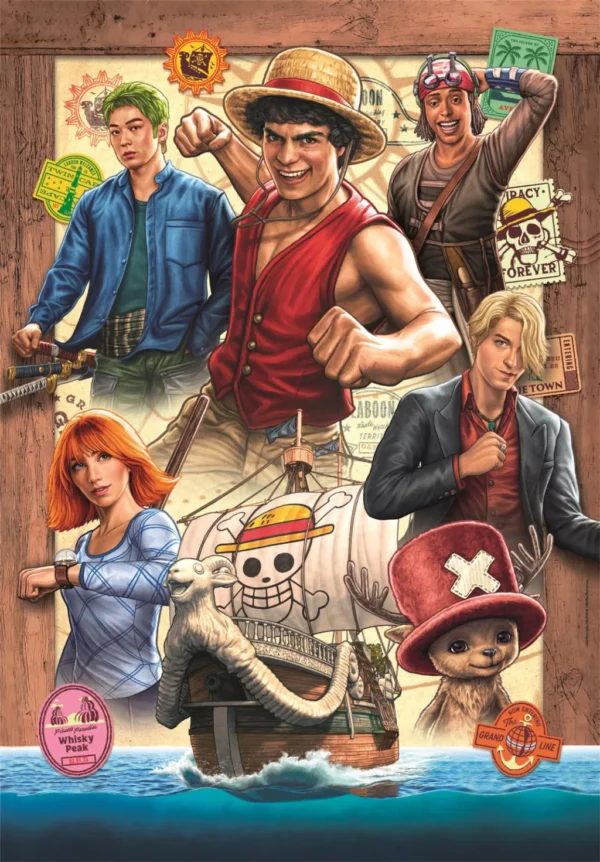 One Piece Treasure Hunt pussel 300 bitar Clementoni 48,5x33,5 cm - Bild 2