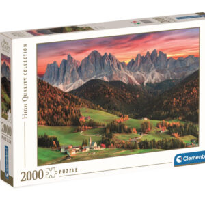 Cities Val di Funes Alpdal 2000-bitars pussel Clementoni