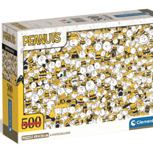 Snoopy Crowd Chaos 500-bitars kompakt pussel Clementoni