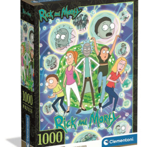 Rick And Morty Grönt Portal 1000-bitars kompakt pussel Clementoni