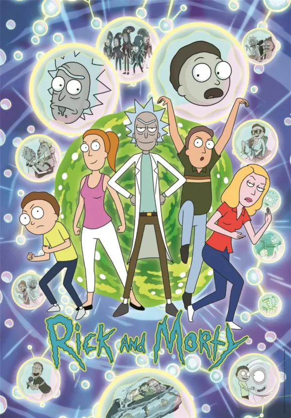 Rick and Morty pussel 1000 bitar – Clementoni Compact 70x50 cm - Bild 2