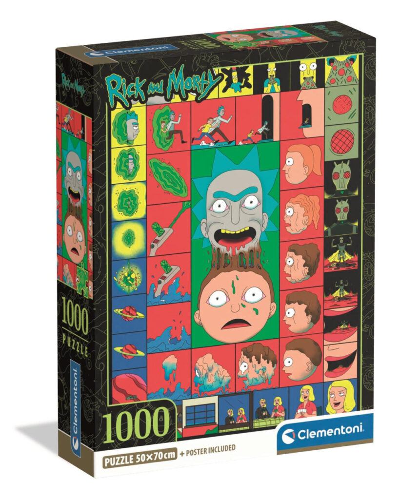 Rick And Morty Portal Panels 1000-bitars kompakt pussel Clementoni