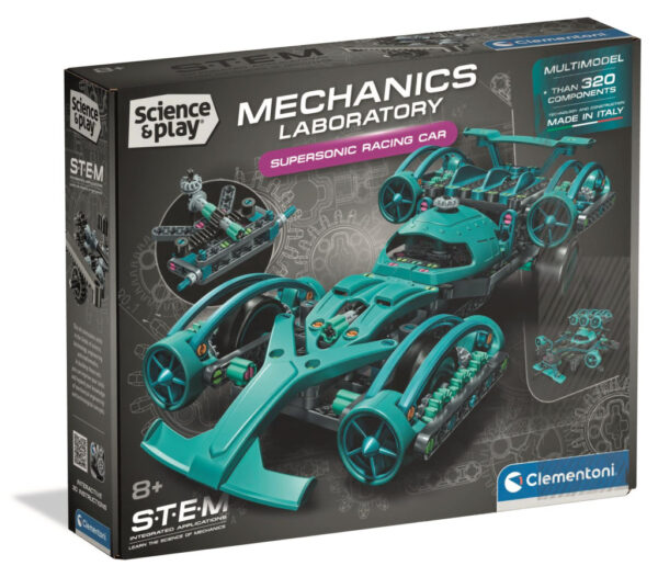 Car Mechanics Racing Builder-leksak Clementoni 32x26 cm