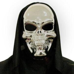 Halloween svart och benfärgad 3D-skalle mask
