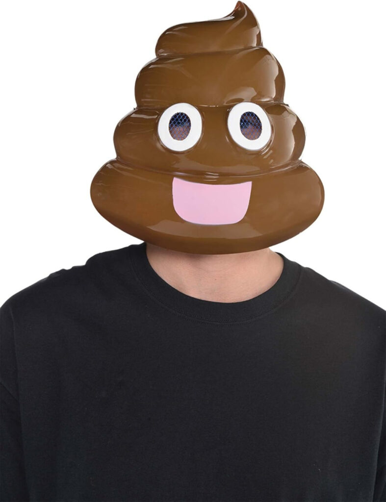 Halloween Poophead Emoji mask