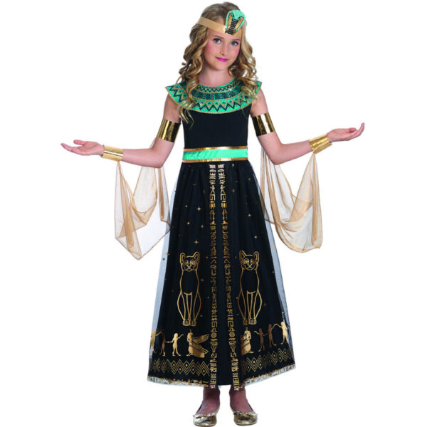 Halloween Dazzling Cleopatra-dräkt 10-12 år