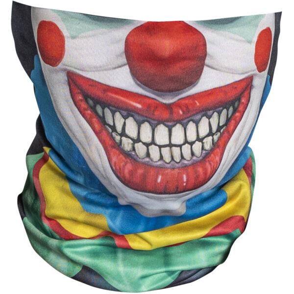 Halloween Smile clown halsvärmare, maskeradaccessoar