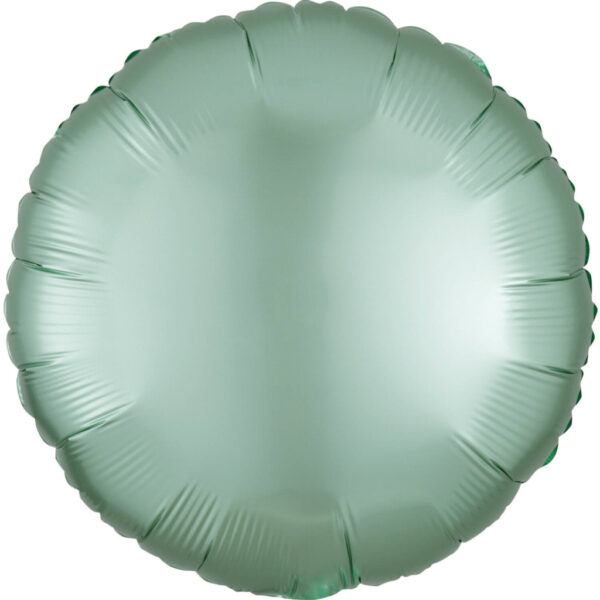 Grön Silk Lustre Mint kör folieballong 43 cm