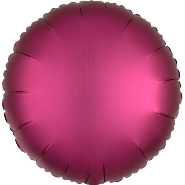 Colour Silk Lustre Granatäpple rund folieballong 43 cm