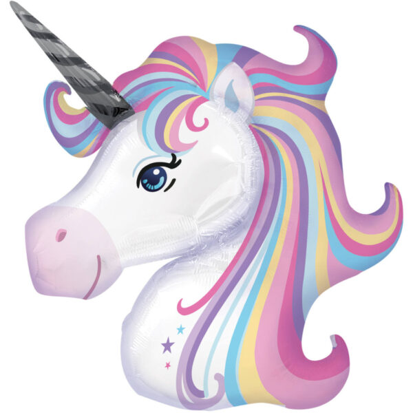 Unicorn Pastell folieballong 76 cm