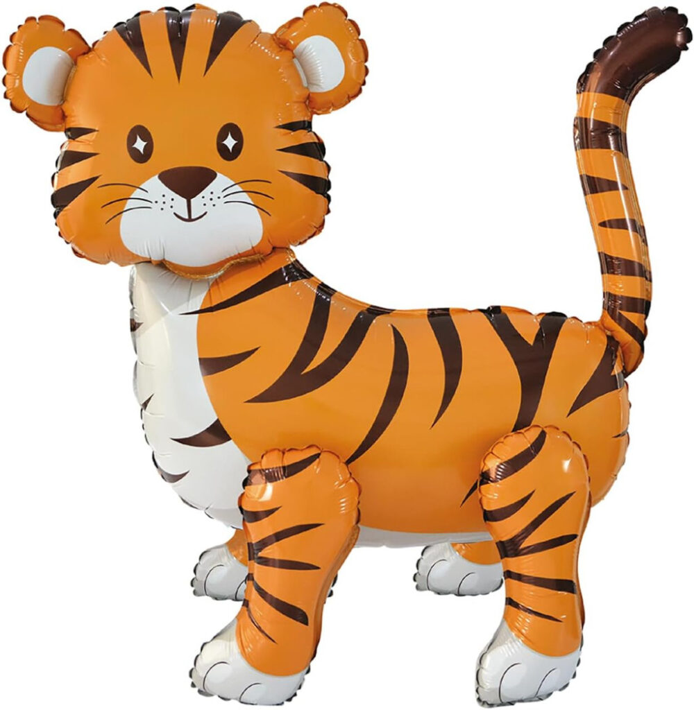 Tigris multifärgad folieballong 63 cm